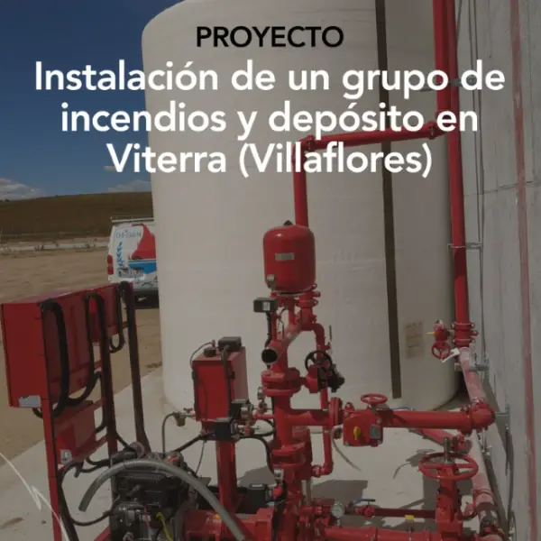 Instalación de grupo de incendios y deposito en Vitaterra