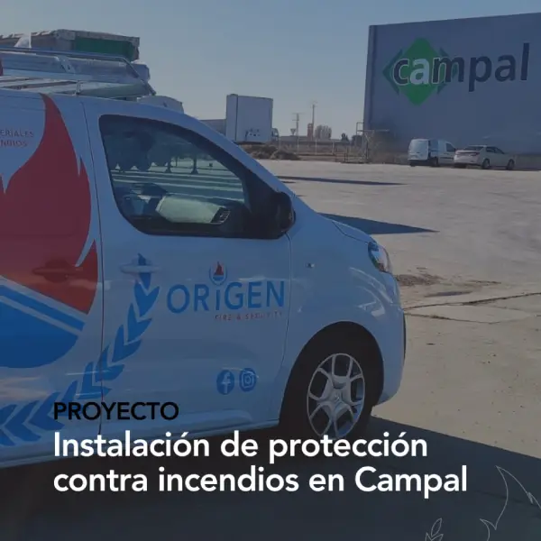 Instalación de protección contra incendios en Campal